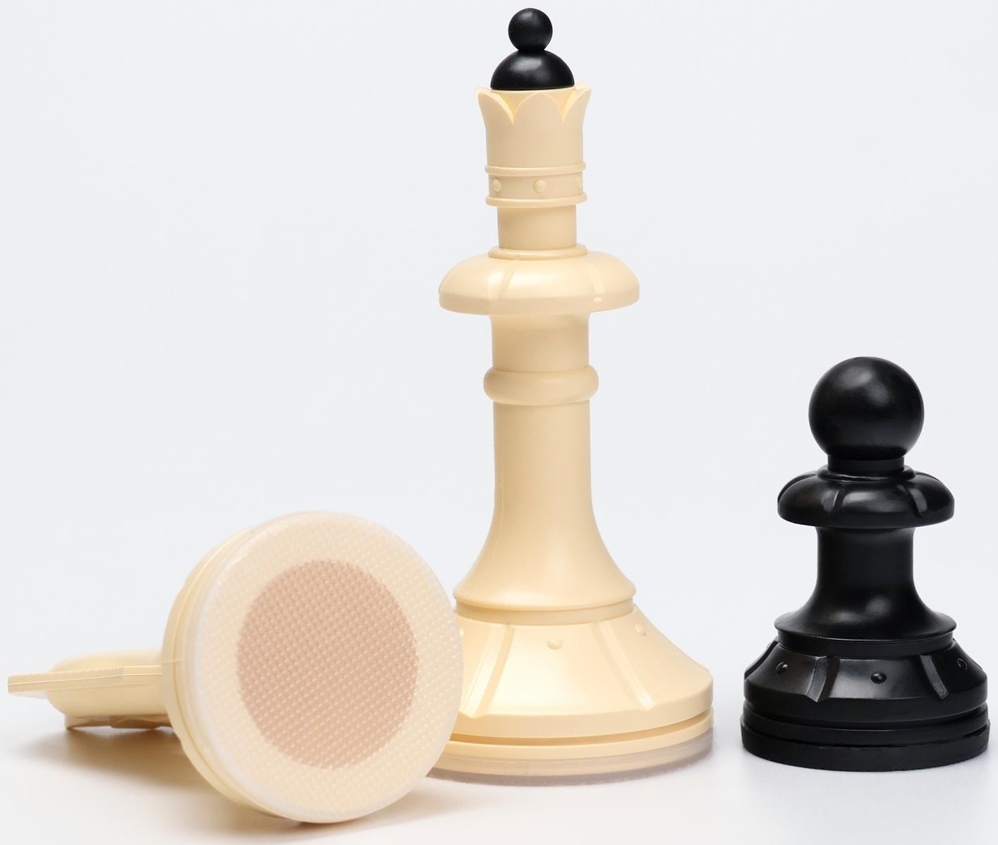 Шахматы  гроссмейстерские с шашками, 40х40 см, набор 2в1 «Айвенго» король h=10 см