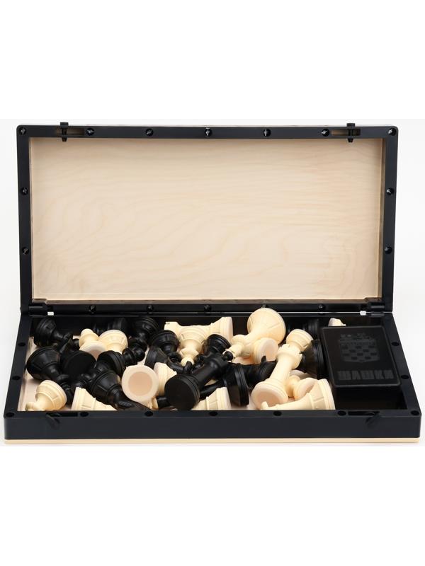 Шахматы  гроссмейстерские с шашками, 40х40 см, набор 2в1 «Айвенго» король h=10 см