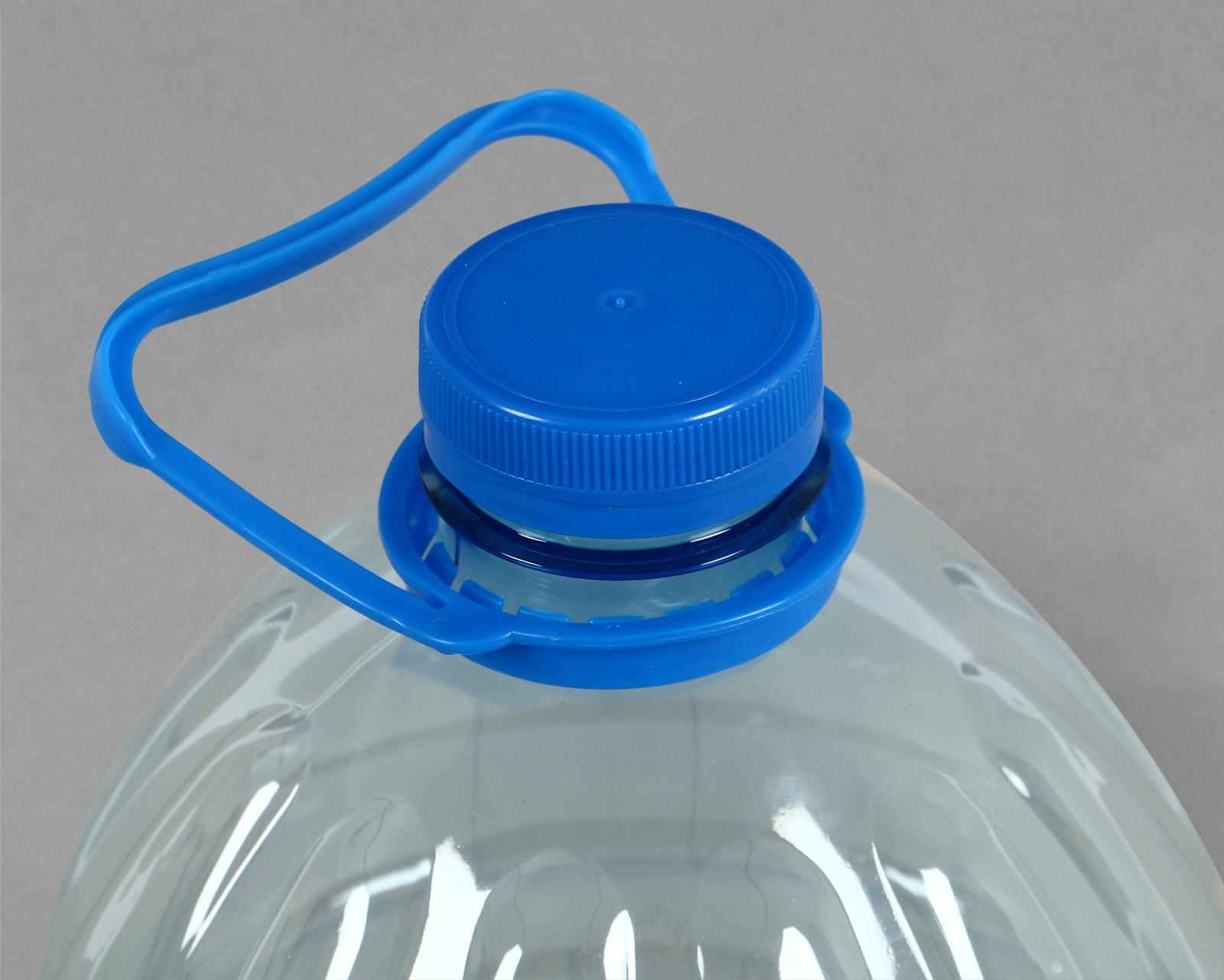 Бутыль, ПЭТ, 5 л, одноразовая, с ручкой