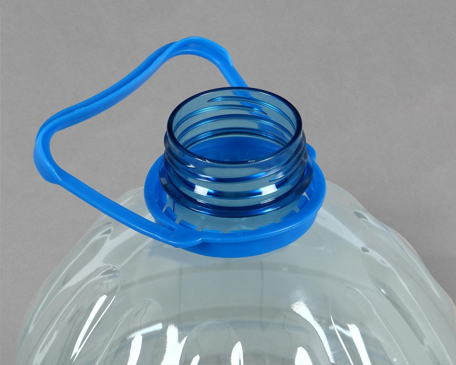 Бутыль, ПЭТ, 5 л, одноразовая, с ручкой