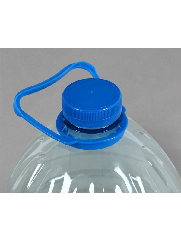 Бутыль, ПЭТ, 5 л, одноразовая, с ручкой