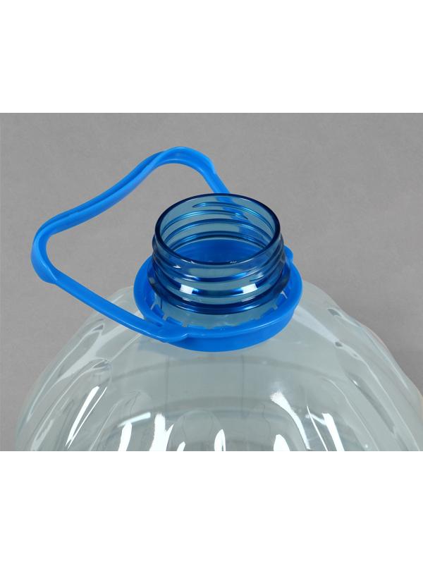 Бутыль, ПЭТ, 5 л, одноразовая, с ручкой