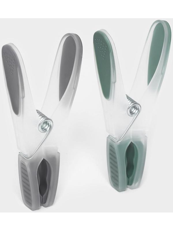 Набор прищепок бельевых Доляна, 20 шт, пластик, 8,4×1,6 см, цвет серо-зелёный