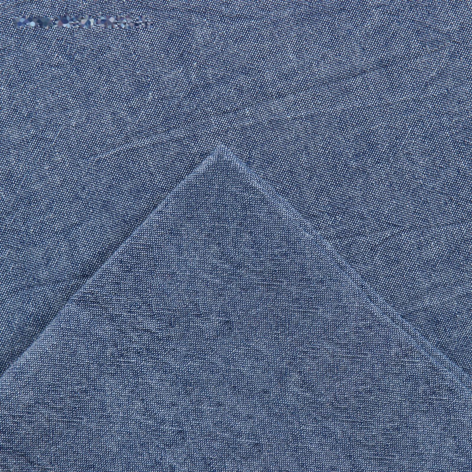 Постельное бельё Этель Denim 1.5 сп, 155х210см, 160х240см, 50х70-2шт, цвет синий, жатый хлопок, 140 г/м2