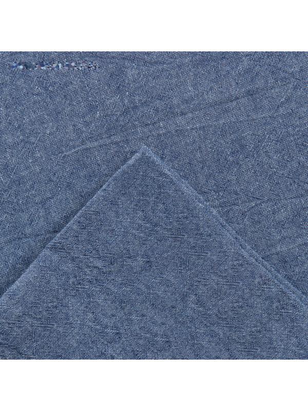 Постельное бельё Этель Denim 1.5 сп, 155х210см, 160х240см, 50х70-2шт, цвет синий, жатый хлопок, 140 г/м2