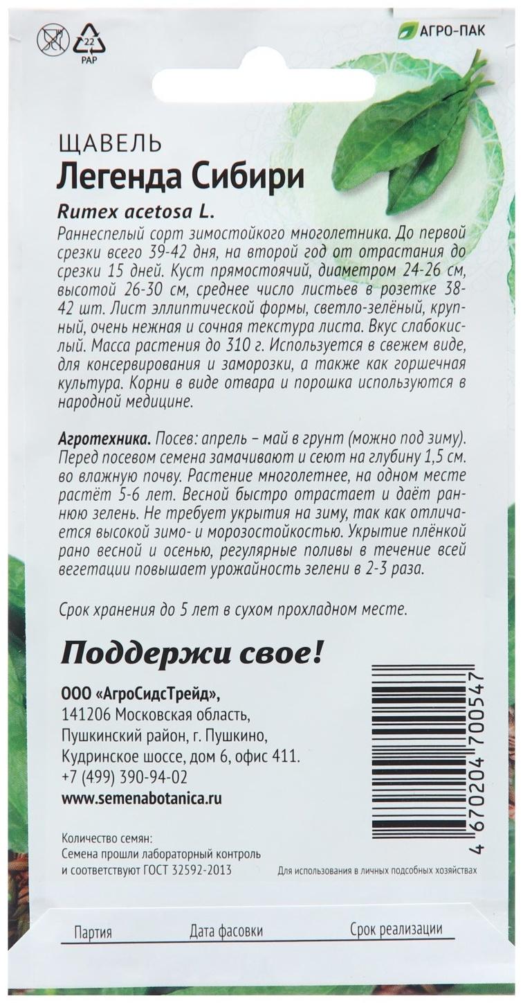 Семена Щавель 