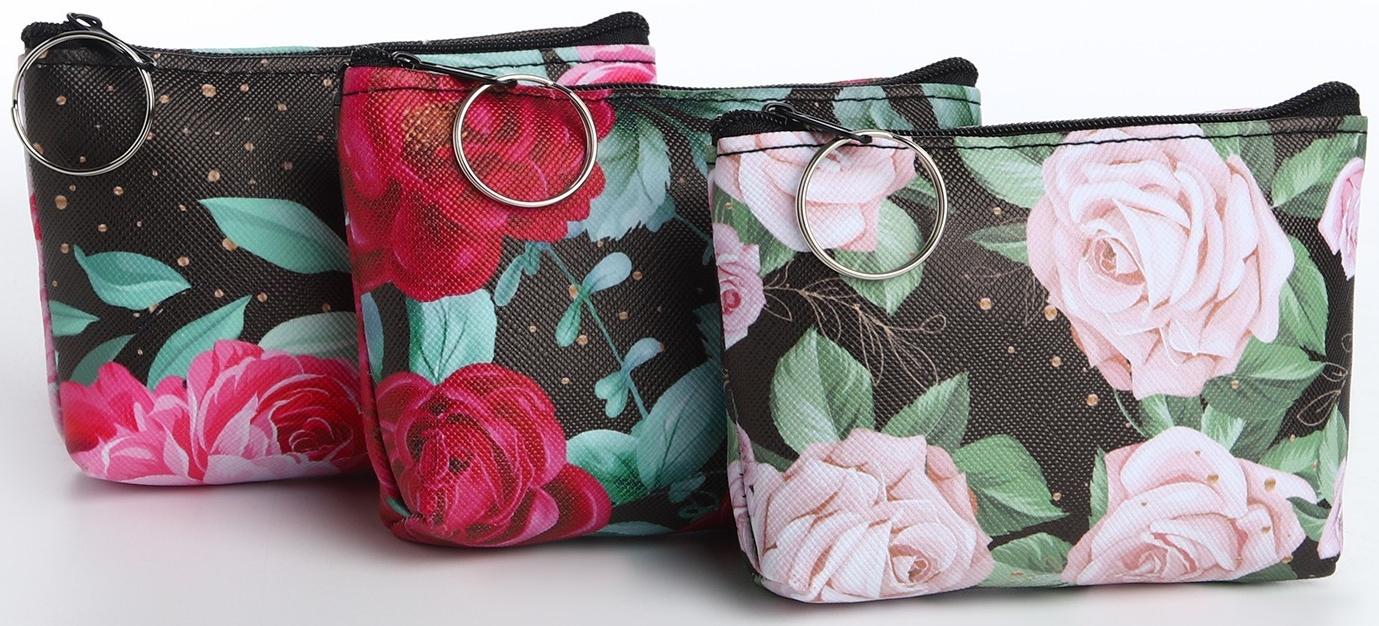 Кошелёк на молнии, цвет МИКС