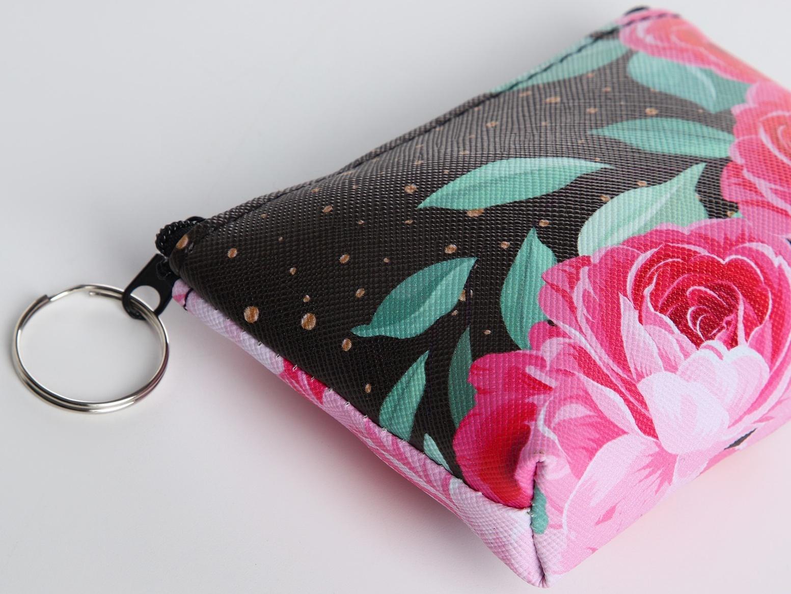 Кошелёк на молнии, цвет МИКС