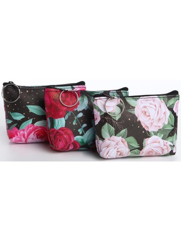 Кошелёк на молнии, цвет МИКС