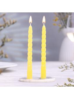 Набор свечей витых, 1,5х 15 см, 2 штуки, аромат апельсин