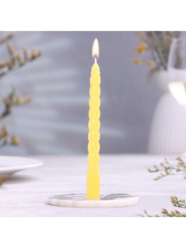 Набор свечей витых, 1,5х 15 см, 2 штуки, аромат апельсин