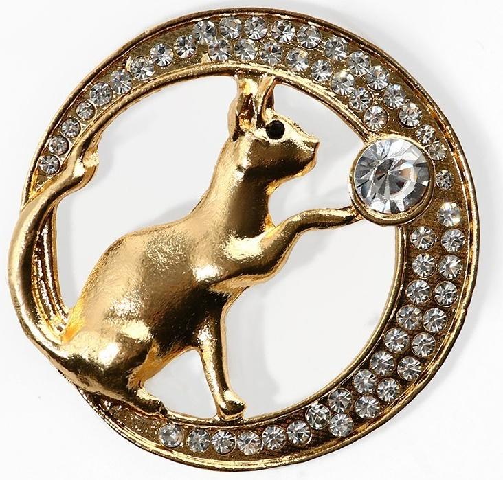 Брошь For you, 3.4 х 3.3 см