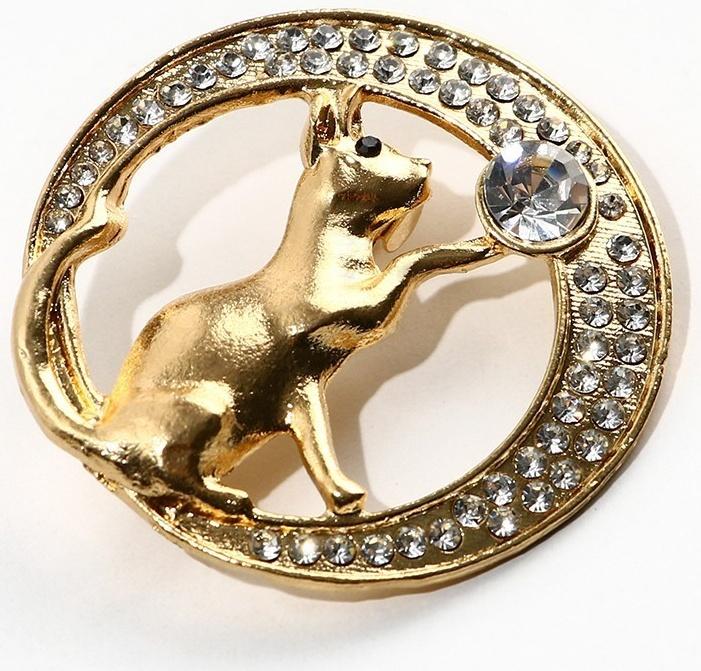 Брошь For you, 3.4 х 3.3 см