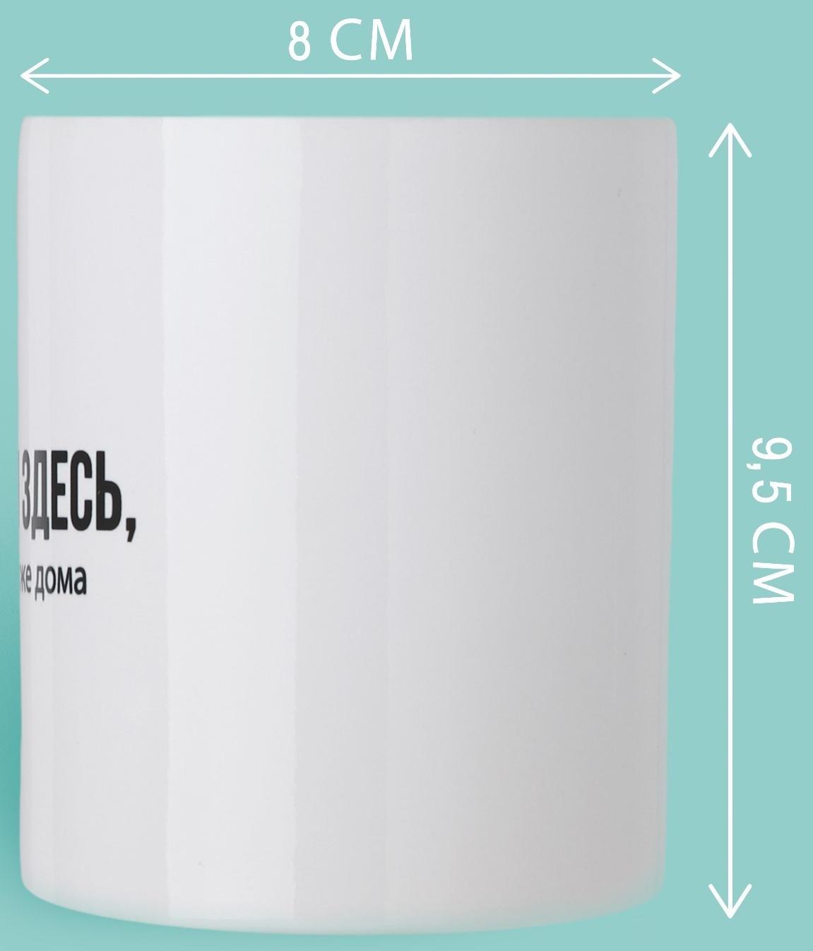 Кружка «Сейчас я здесь», 320 мл