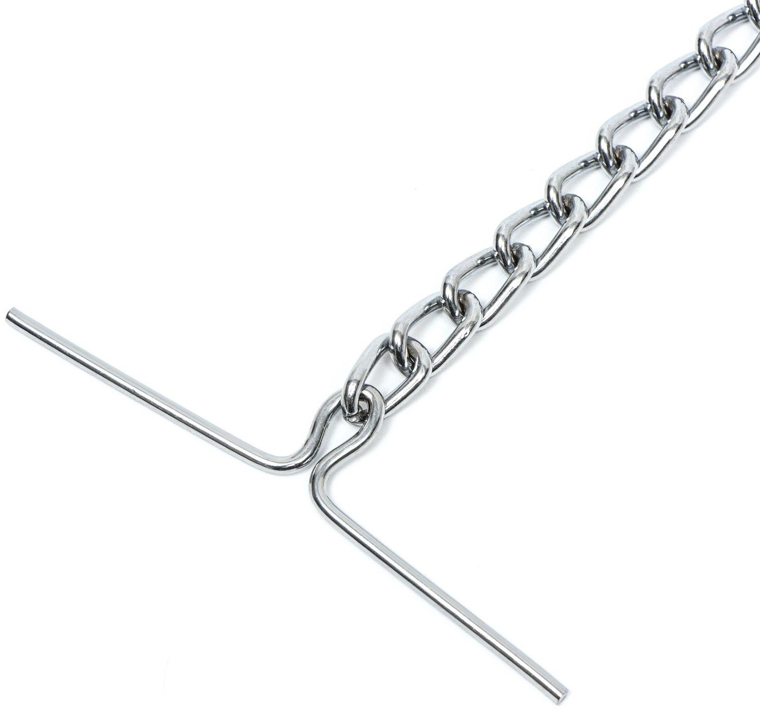 Цепь для привязи собак мелкокалиберная, 1,8 м, толщина проволки 3 мм