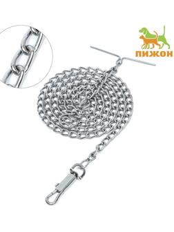 Цепь для привязи собак мелкокалиберная, 1,8 м, толщина проволки 3 мм
