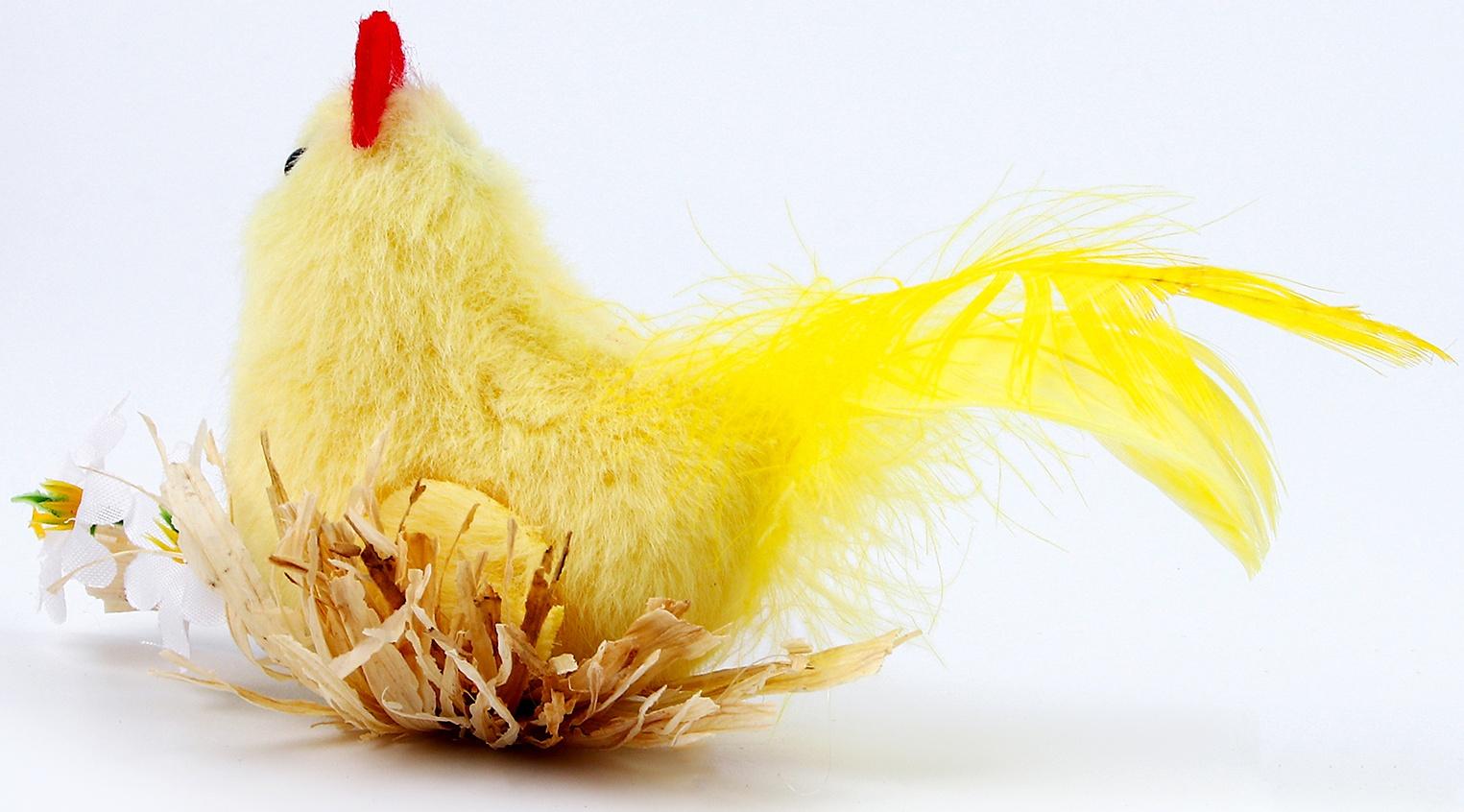 Мягкая игрушка «Курочка в гнёздышке», 7 см, цвет МИКС