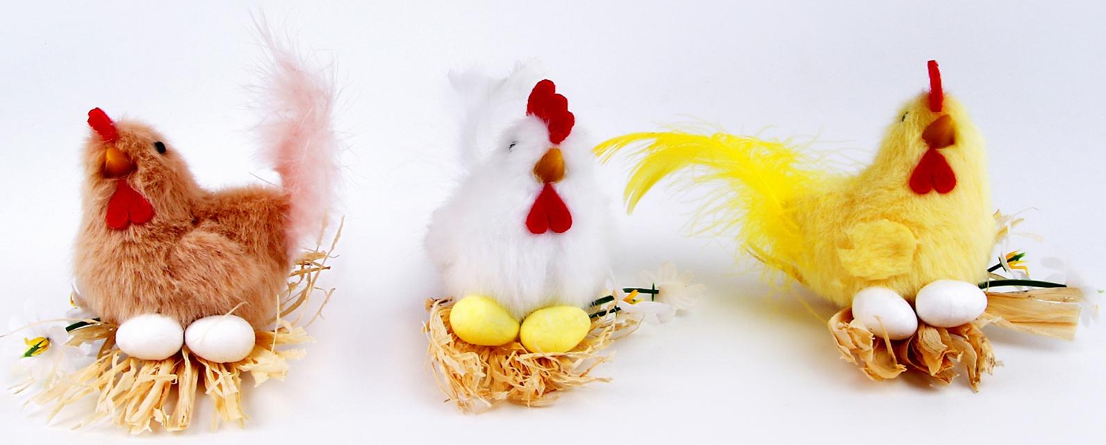 Мягкая игрушка «Курочка в гнёздышке», 7 см, цвет МИКС