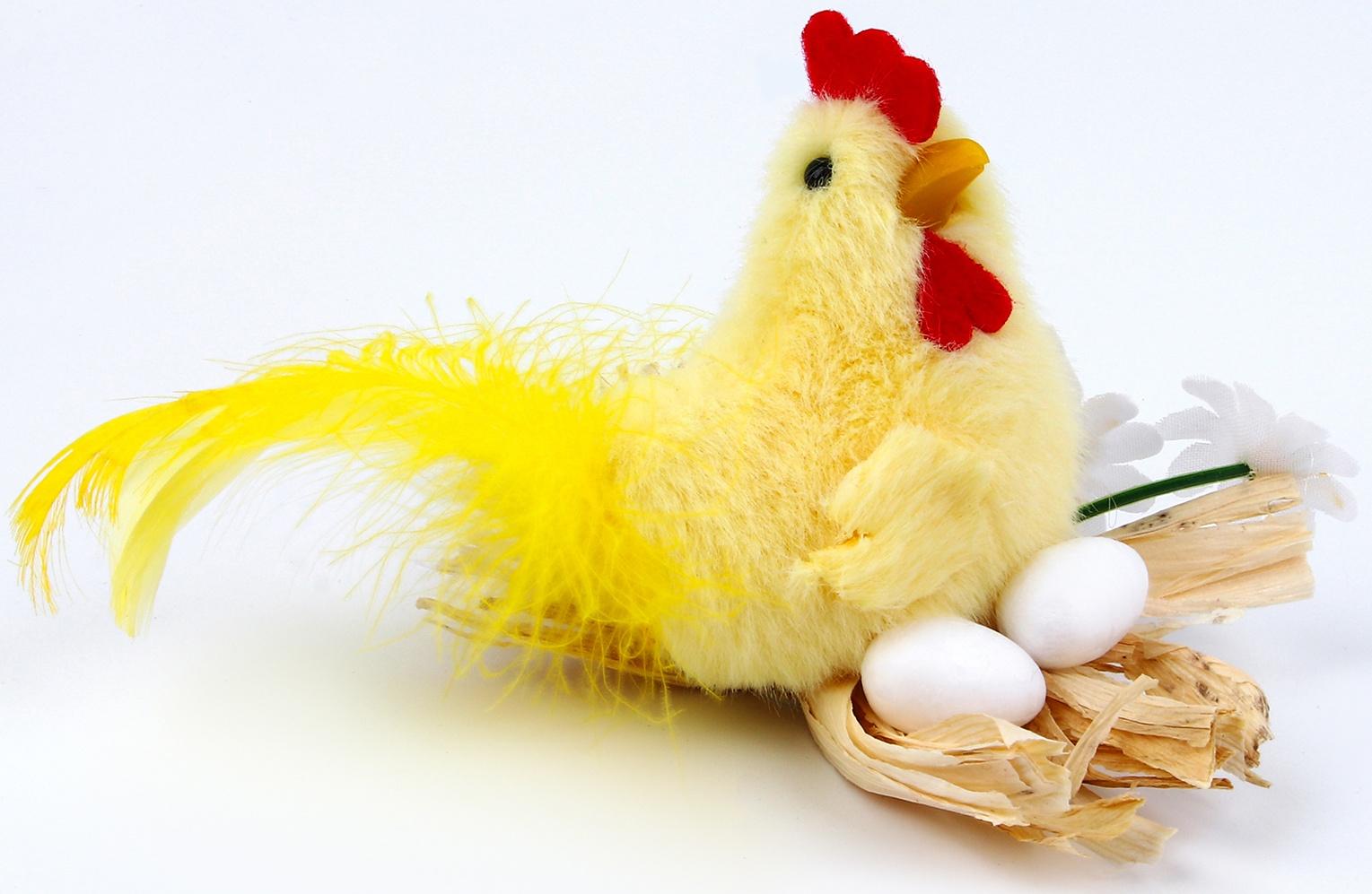 Мягкая игрушка «Курочка в гнёздышке», 7 см, цвет МИКС