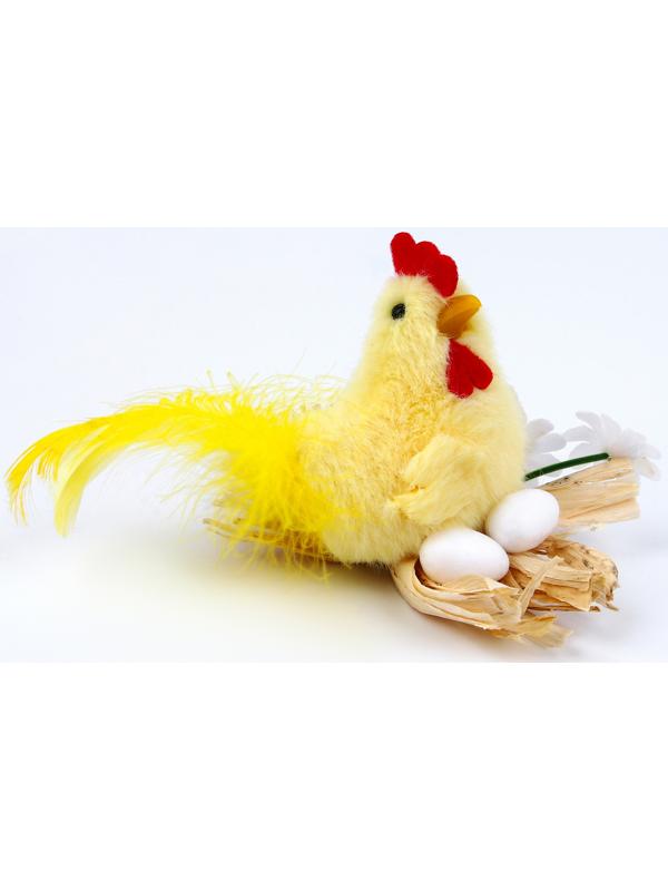 Мягкая игрушка «Курочка в гнёздышке», 7 см, цвет МИКС