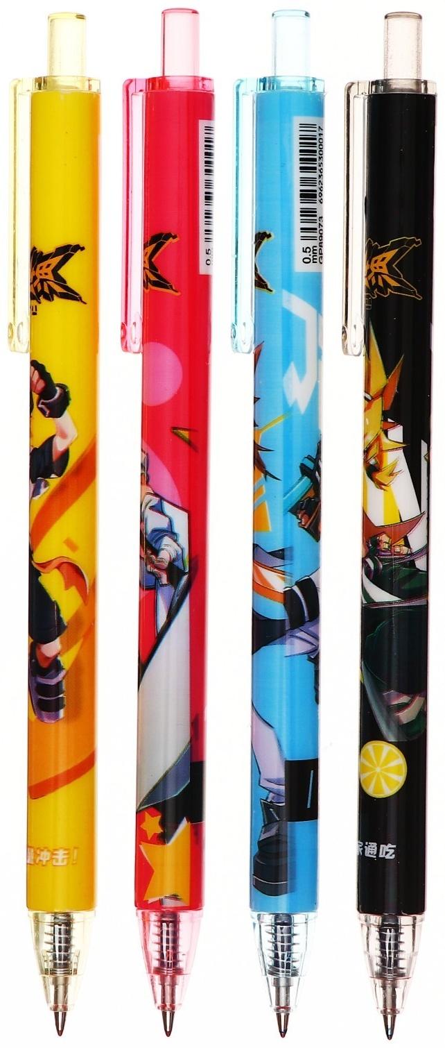 Ручка гелевая автоматическая 0,5мм синяя 