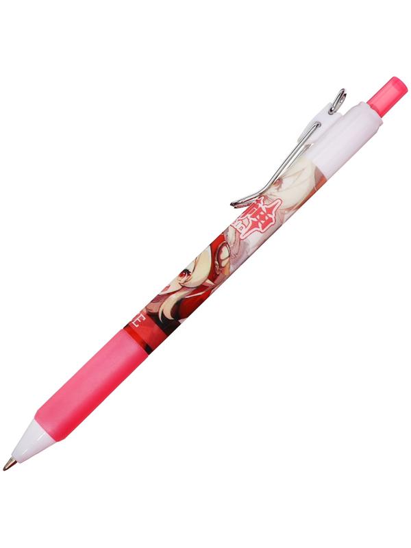 Ручка гелевая автоматическая 0,5мм черная, Аниме МИКС (штрихкод на штуке)