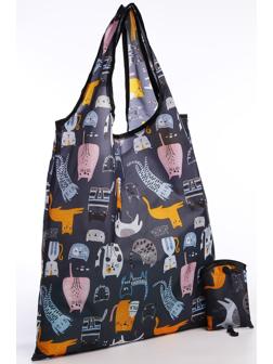 Сумка хозяйственная без застёжки, цвет чёрный