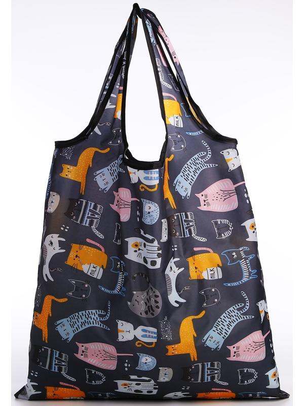 Сумка хозяйственная без застёжки, цвет чёрный