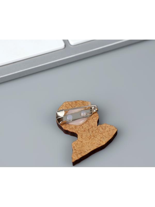 Значок деревянный 