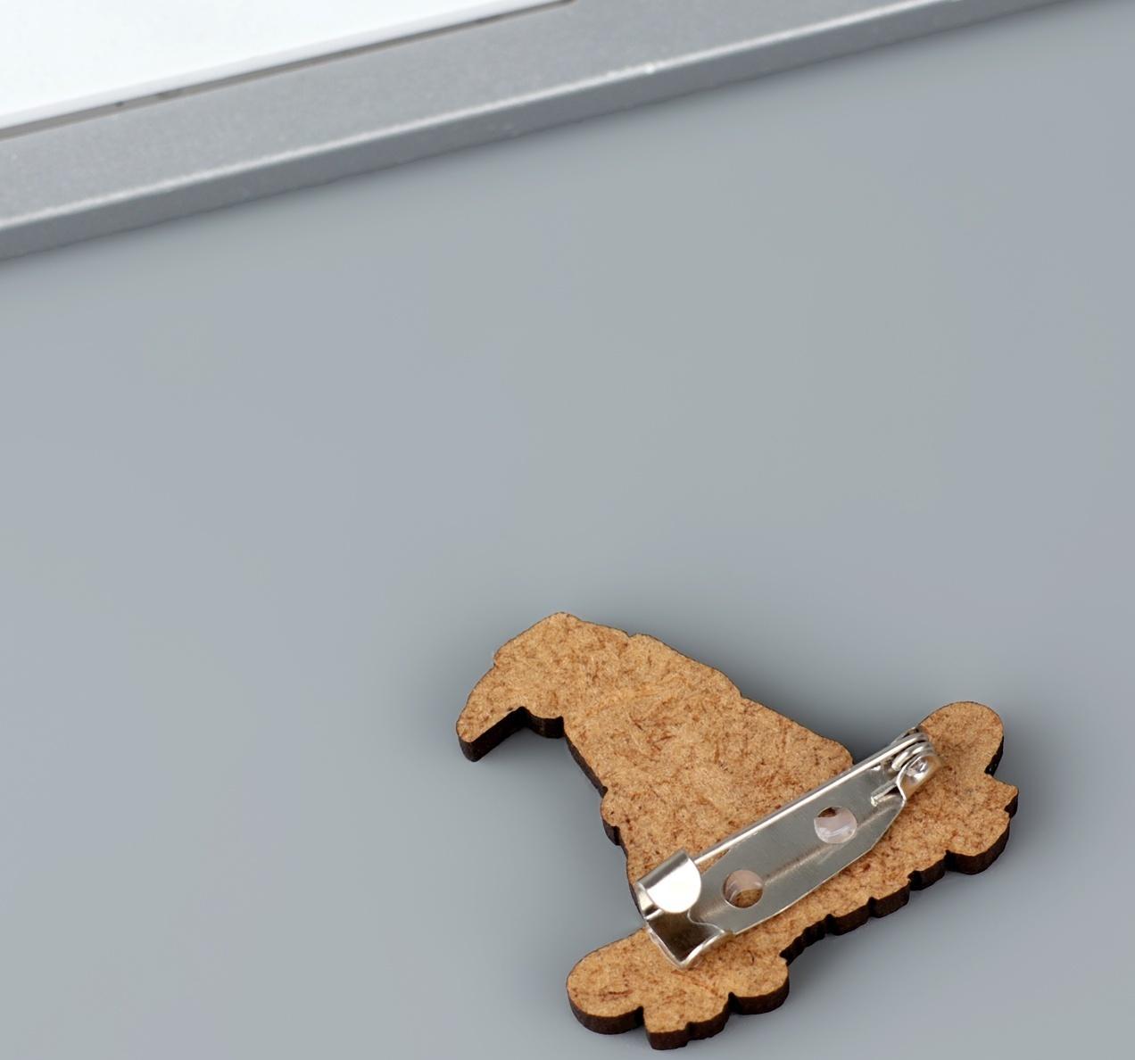 Значок деревянный 