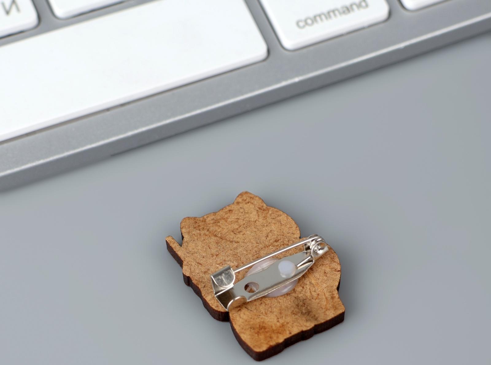 Значок деревянный 