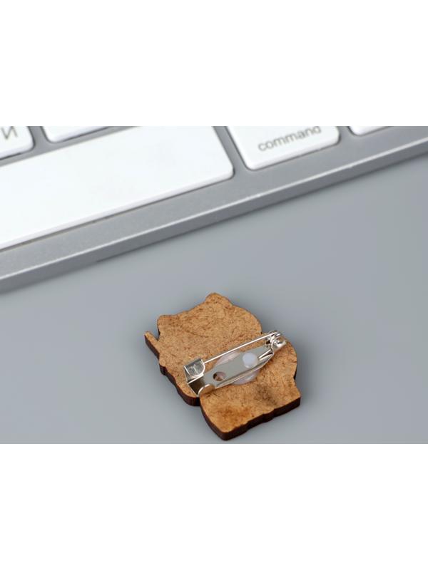 Значок деревянный 