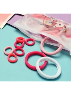 Резинка для волос «Непоседа» (набор 42 шт) единорожек ассорти, 4,5 и 2 см, микс