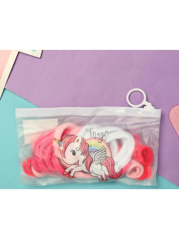 Резинка для волос «Непоседа» (набор 42 шт) единорожек ассорти, 4,5 и 2 см, микс