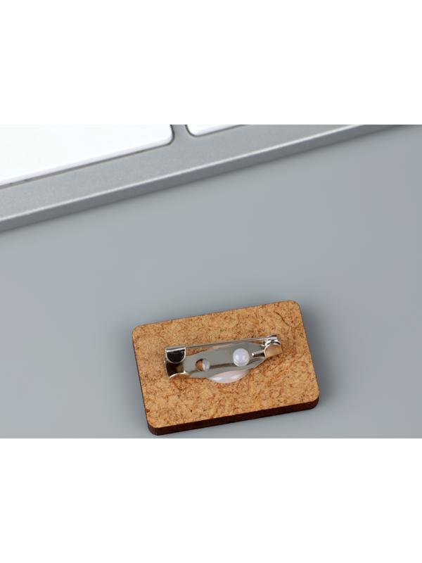 Деревянный значок гороскоп 