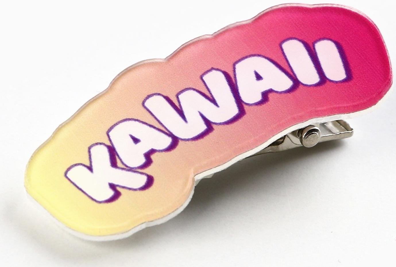 Заколка для волос на открытке Kawaii, 3,7 х 1,4 х 1 см