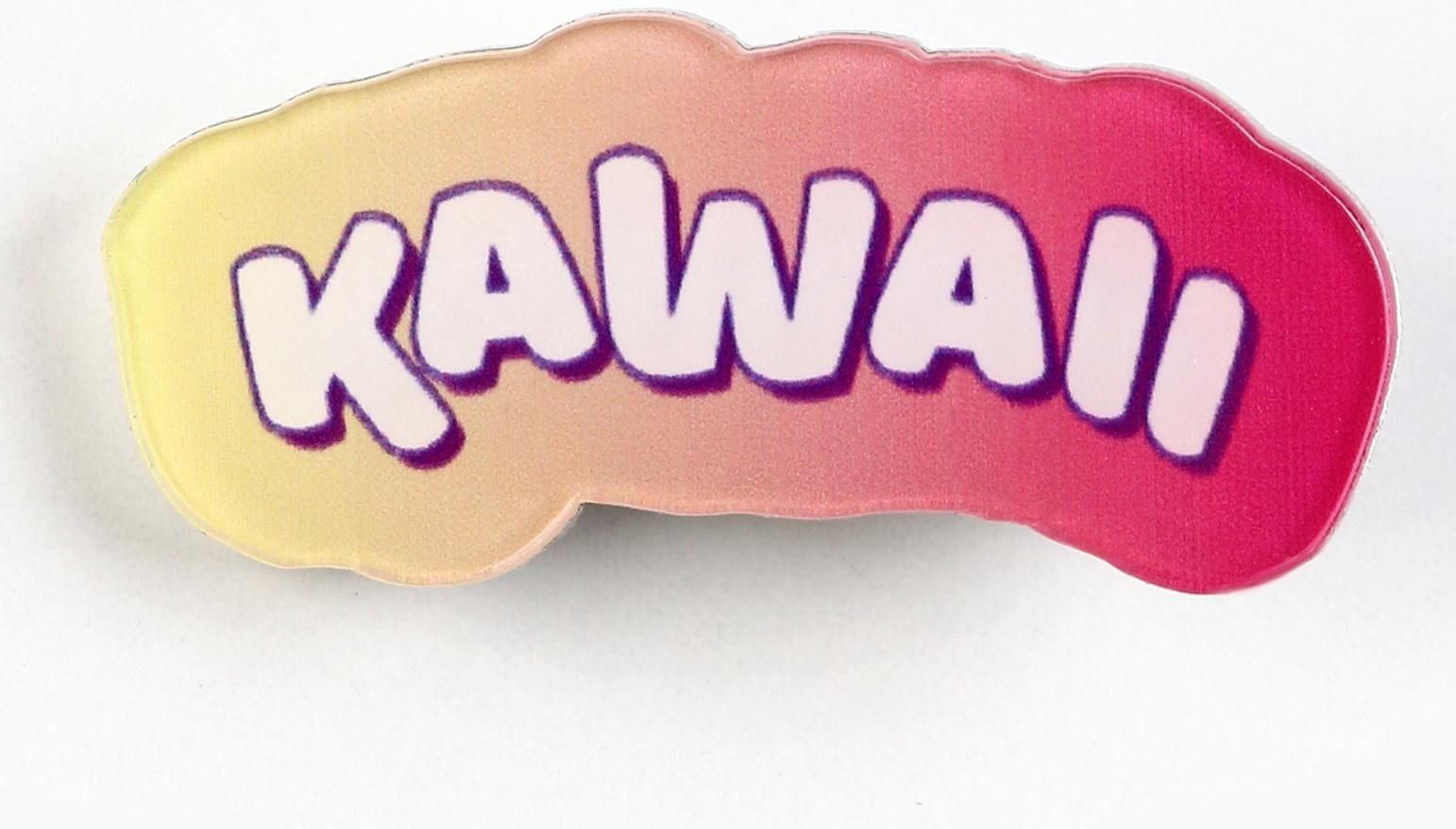 Заколка для волос на открытке Kawaii, 3,7 х 1,4 х 1 см