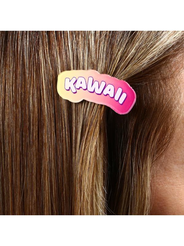 Заколка для волос на открытке Kawaii, 3,7 х 1,4 х 1 см