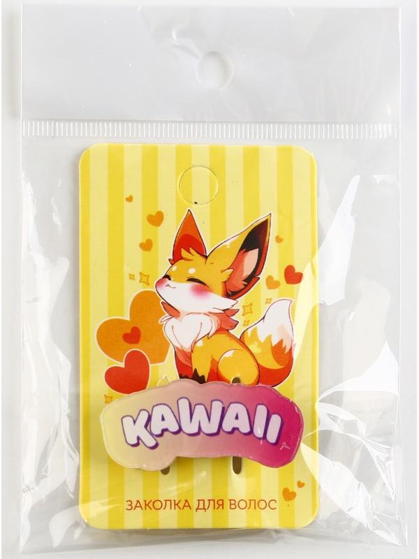 Заколка для волос на открытке Kawaii, 3,7 х 1,4 х 1 см