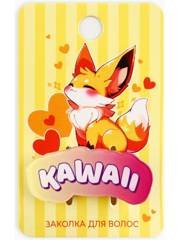 Заколка для волос на открытке Kawaii, 3,7 х 1,4 х 1 см