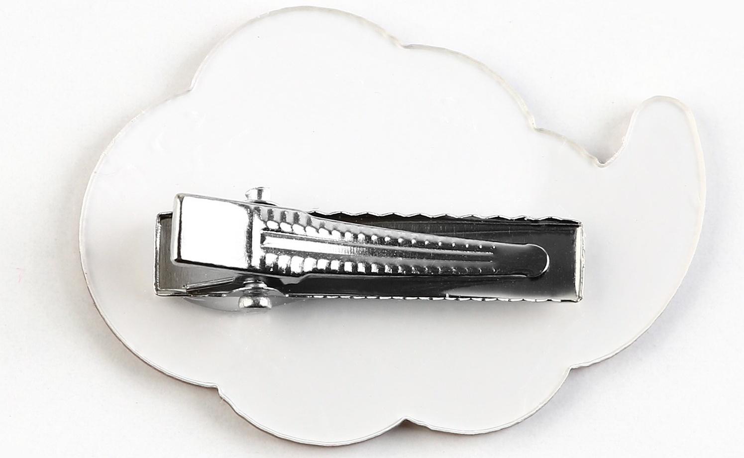 Заколка для волос на открытке 