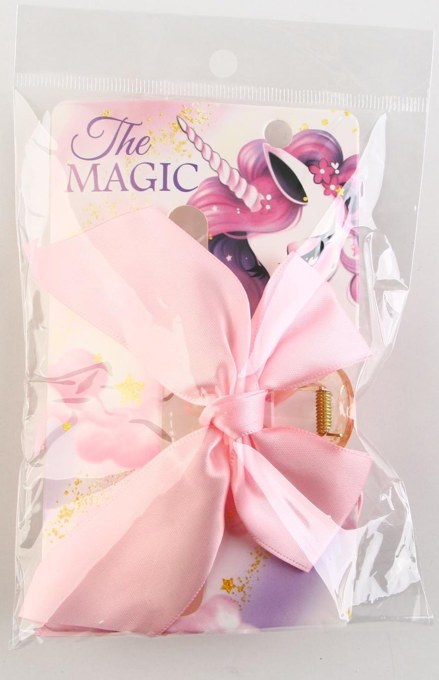 Краб для волос с бантом The magic, 8 х 3 х 2.5 см