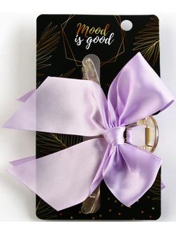 Краб для волос с бантом Mood is good, 8 х 3 х 2.5 см