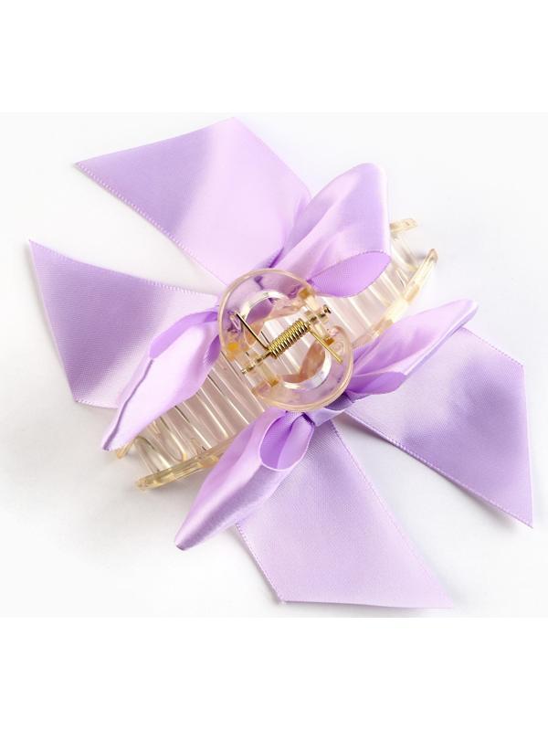 Краб для волос с бантом Mood is good, 8 х 3 х 2.5 см