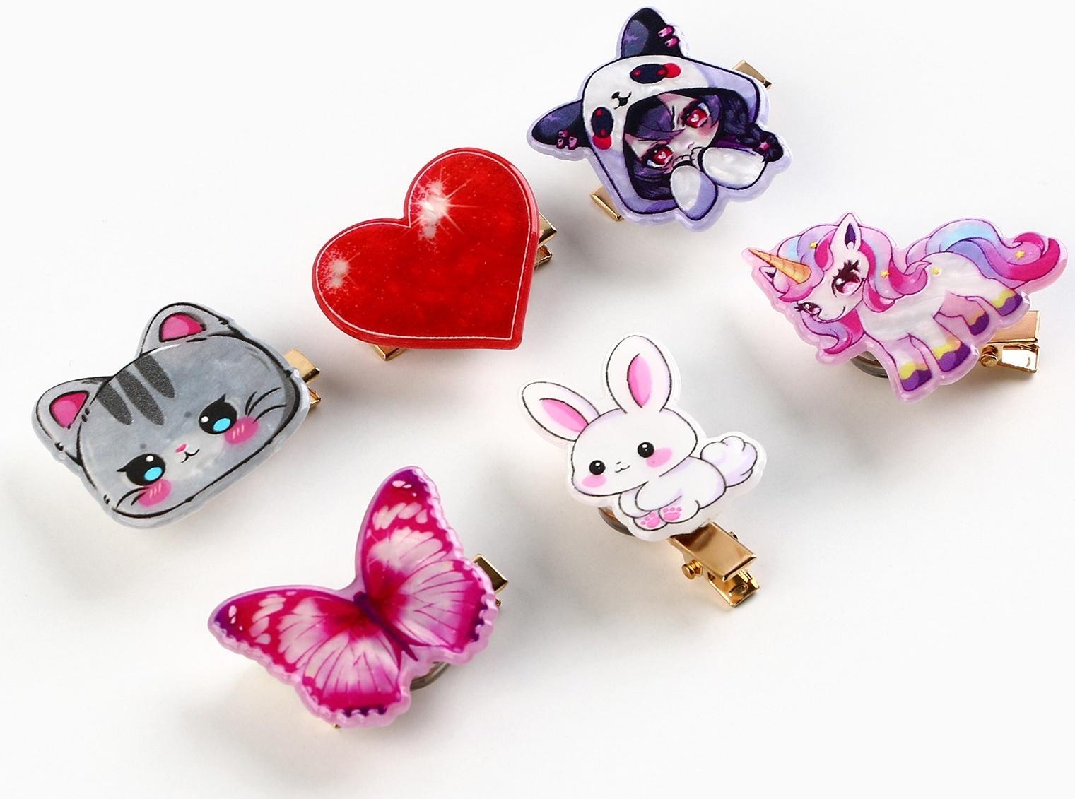 Заколка для волос светящаяся 