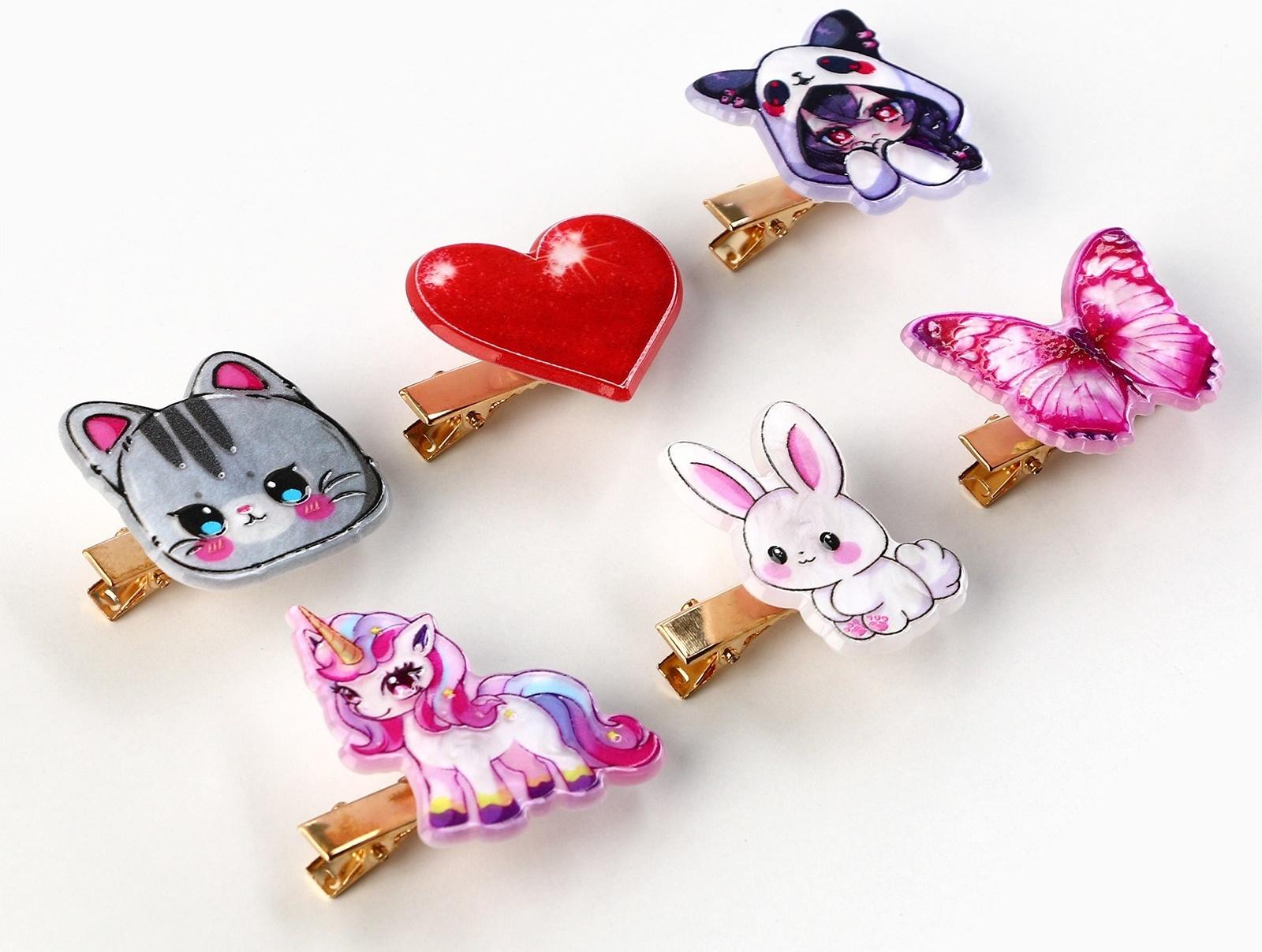 Заколка для волос вертящаяся 