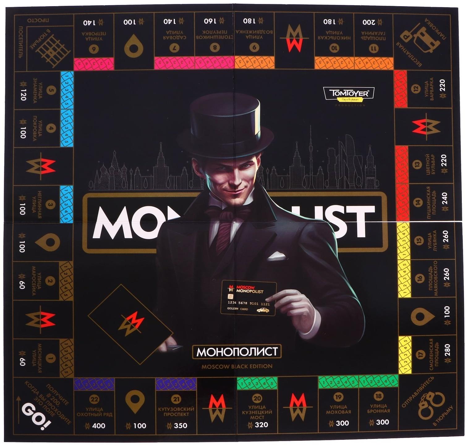 Игра настольная «Монополист Black Edition», 2-4 игроков, 8+