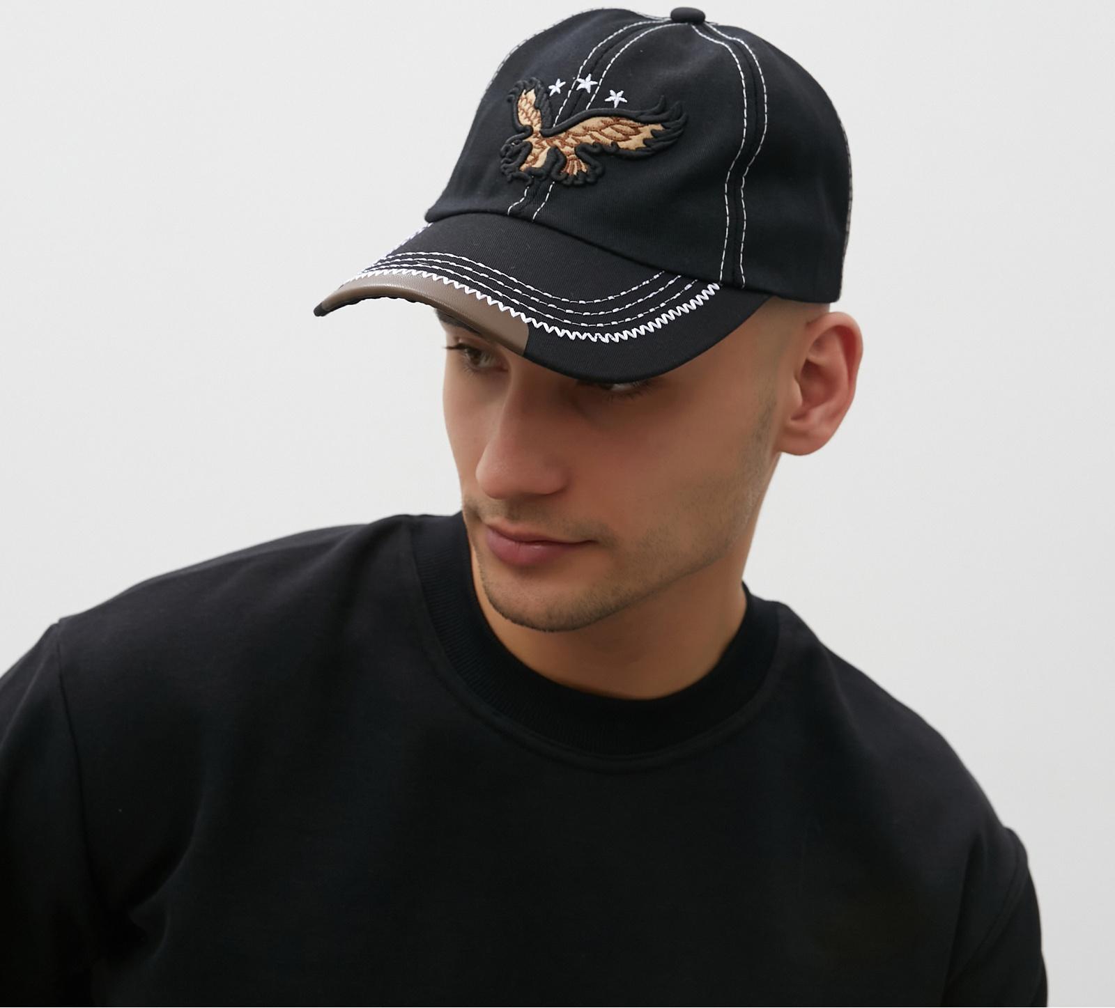 Кепка мужская MINAKU, цвет черный, р-р 56-58