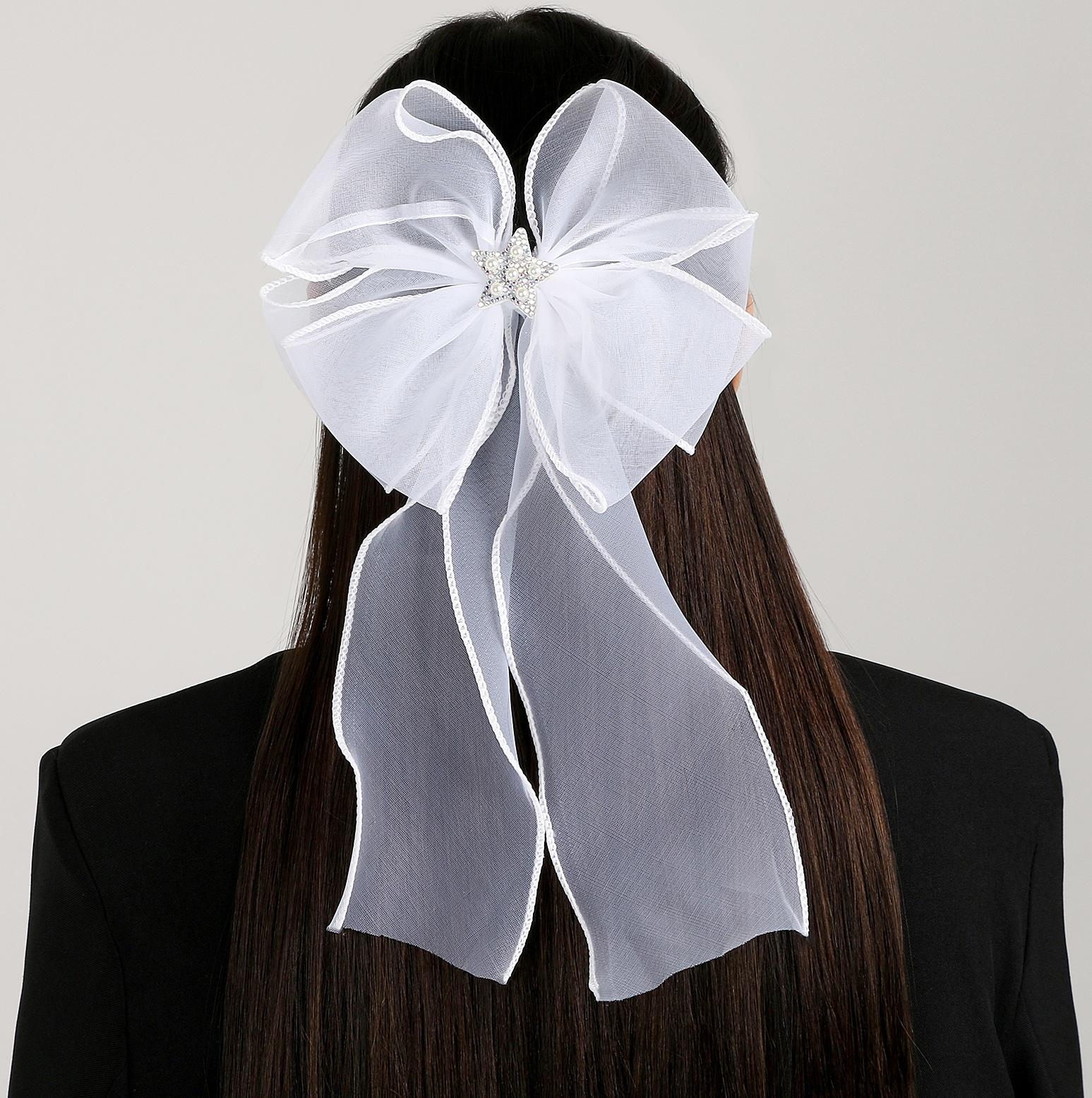 Карнавальный зажим «Бант» с декором-звездой