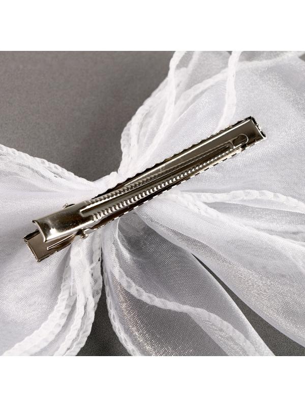 Карнавальный зажим «Бант» с декором-сердцем